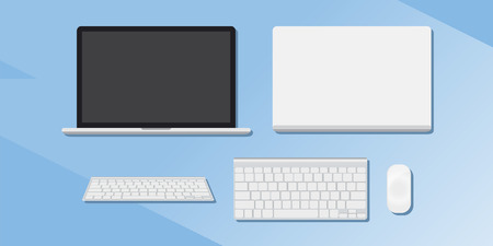 A set of gadgets. Flat vector illustration.のイラスト素材