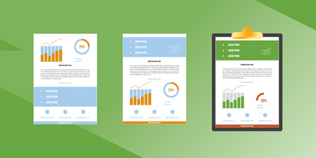 Business vector graphics and statistics.のイラスト素材