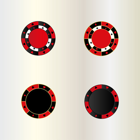 Isolated chip of casino for your design.のイラスト素材