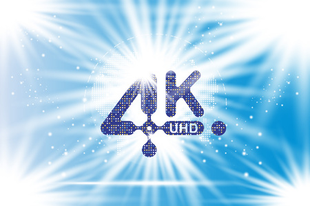4K Ultra HD vector icon. Vector illustration EPS10のイラスト素材