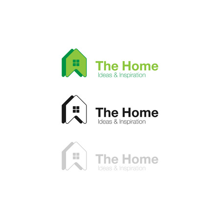 Vector logo home ideas and inspiration. Abstract concept icon for real estate.のイラスト素材