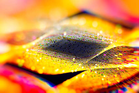 Abstract technological background in vibrant colors with blurの写真素材