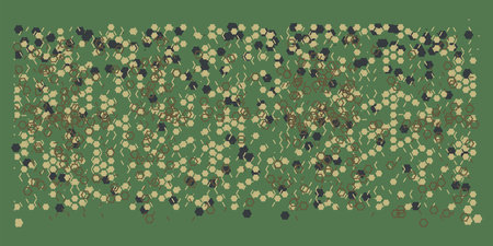 Camouflage pattern with polygonal pattern and honeycombs. Design of textile products for the armyのイラスト素材