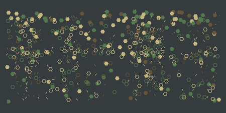 Camouflage pattern with polygonal pattern and honeycombs. Design of textile products for the armyのイラスト素材