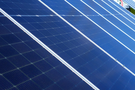 Solar panels as alternative energy. Environmentally friendly renewable electricity