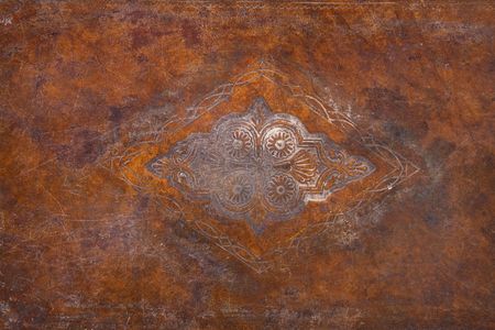cover of an ancient  talmud as a background