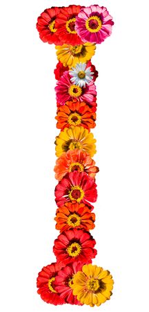 Flower alphabet - Iの写真素材