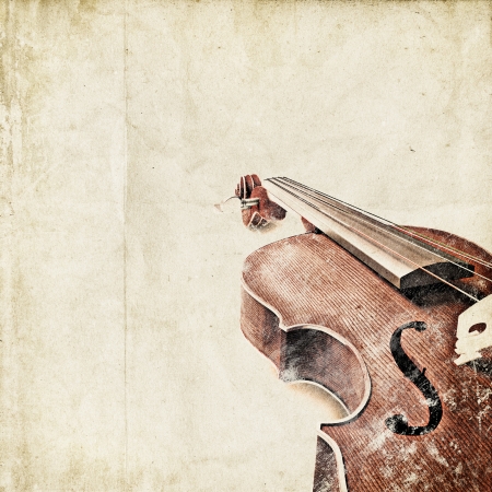 retro background with old violinの写真素材