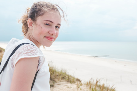 Young girl at the beach