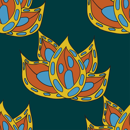 Seamless pattern. textured background color geometric mosaicのイラスト素材