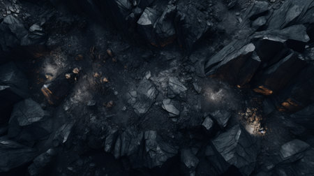 Coal quarry, top viewの素材