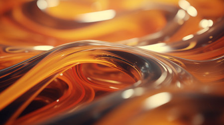 Generative AI Fluid and organic shapes producing an abstract and flowing background.の素材