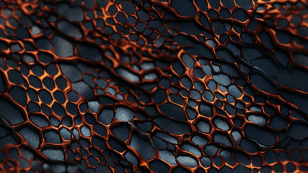 Generative AI Reticulated and intricate texture of reptile skin.の素材