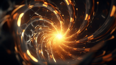 Intricate fractal designs forming a mesmerizing and complex abstract background. Generative AIの素材