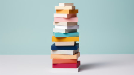 Stack of sticky notes in a pile Generative AIの素材