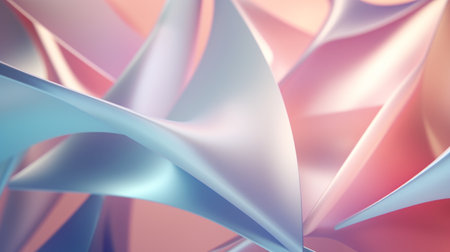 Generative AI Intersecting geometric shapes in pastel hues forming an abstract backdrop.の素材