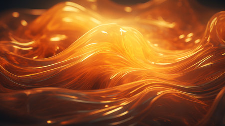 Generative AI Organically flowing shapes resembling fluid movement on an abstract canvas.の素材