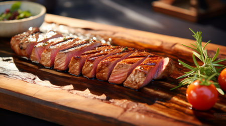 Grilled ahi tuna steak Generative AIの素材