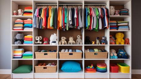 Generative AI Kid's Closet Organizationの素材