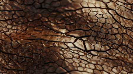 Generative AI Reticulated and intricate texture of reptile skin.の素材