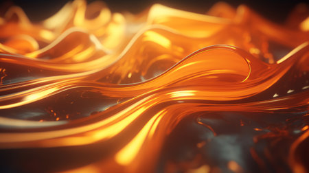 Generative AI Swirling, fluid shapes inspired by nature, generating an abstract background.の素材
