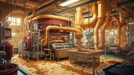Generative AI Peanut Butter Manufacturing Facilityの素材