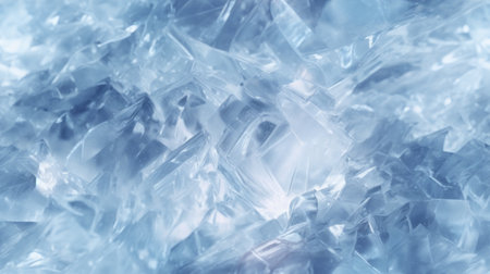 Generative AI Frosted and icy texture with crystalline patterns.の素材