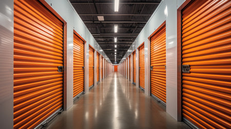 Generative AI Hallway of Storage Unitsの素材