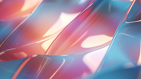 Generative AI Intersecting geometric shapes in pastel hues forming an abstract backdrop.の素材