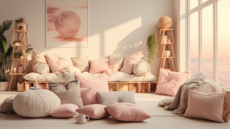 Generative AI Serene child's retreat, tranquil vibesの素材