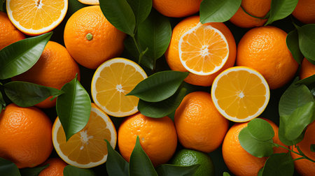 Generative AI Orange Backgroundの素材