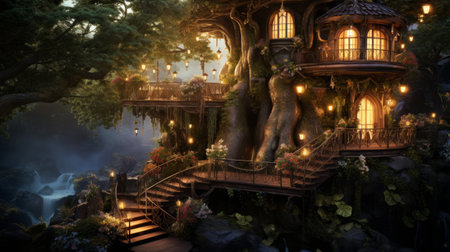 Generative AI Treetop Hideawayの素材