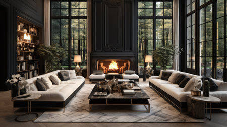 Generative AI Stylish child's retreat, contemporary eleganceの素材