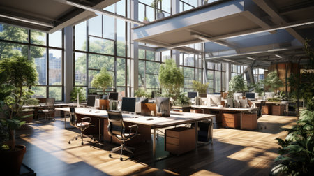 Generative AI Open Plan Workspaceの素材