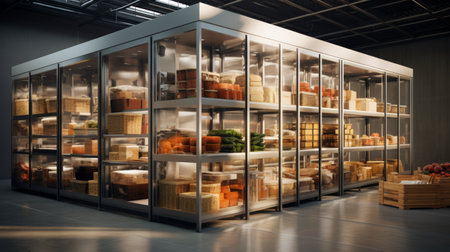 Commercial Food Storage Units Generative AIの素材