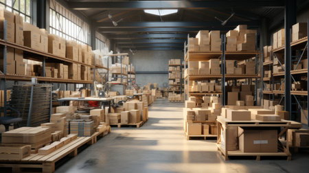 Modern Storage Facility Generative AIの素材