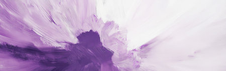 Dynamic circular brushstrokes intertwine with abstract pencil strokes, creating a blend of purple and white hues that evoke a sense of movement and emotion.の素材