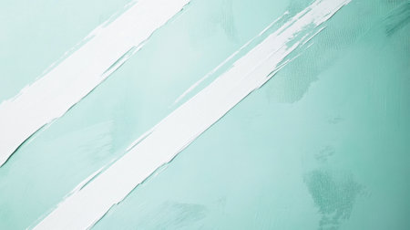 Soft mint strokes blend harmoniously to create a serene backdrop, ideal for art projects and interior design, enhancing creativity and tranquility in the workspace.の素材