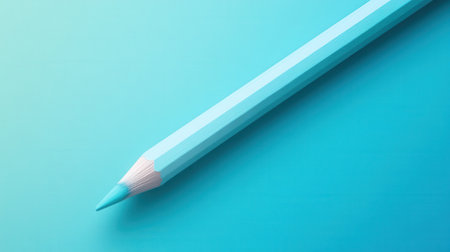Soft pastel mint hues blend seamlessly to create a calming gradient effect. This artistic representation showcases a pencil poised to create endless possibilities on a canvas or paper.の素材