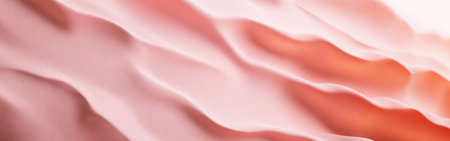 Delicate waves of coral and pink blend harmoniously against a soft backdrop. This peaceful display captures the essence of dusk, evoking tranquility and calm.の素材