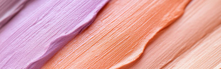 Layers of soft pencil strokes create a tranquil composition, featuring muted peach and lavender tones. The artwork invites contemplation and expresses delicate harmony.の素材