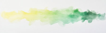 Soft pencil strokes create a gentle gradient merging shades of yellow and green. The artistic display evokes a tranquil atmosphere, highlighting a delicate blend of colors.の素材