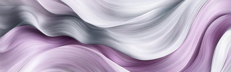 Soft, flowing strokes intertwine in shades of grey, white, and lavender, producing a calming abstract design that invites contemplation and visual exploration.の素材