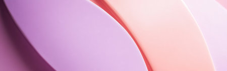 Soft pastel hues of lavender and pink blend together, forming smooth, rounded shapes that evoke a calm and creative atmosphere perfect for artistic endeavors.の素材