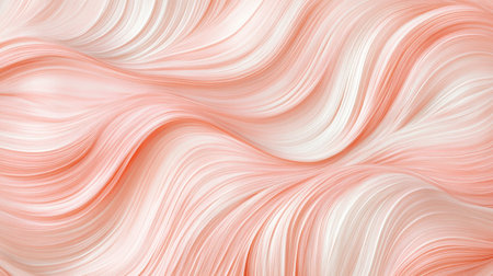 Soft pastel coral strokes elegantly flow across the canvas, creating a calming and artistic backdrop that enhances any creative project or design work.の素材