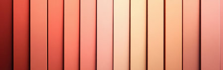 Elegant gradient background features a blend of coral, peach, and beige tones creating a smooth transition. Ideal for use in digital design and artistic projects with a modern touch.の素材