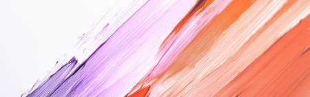 Artistic expression comes alive through gentle pencil strokes blending coral and lavender hues, showcasing an abstract design that evokes warmth and tranquility.の素材