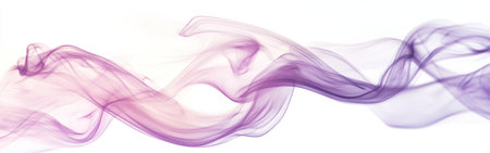 Soft swirls of lavender and pink mist dance through an airy space, creating a soothing ambiance. The delicate hues blend seamlessly, inviting calmness and serenity.の素材