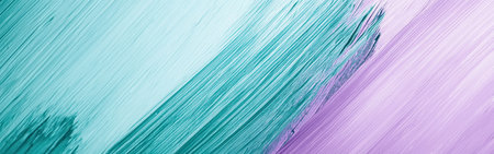 An enchanting composition of lavender and mint pencil strokes forms a beautiful gradient. The unfinished strokes add depth and openness, inviting the viewer to explore the texture.の素材