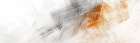 Soft textures emerge from abstract pencil strokes, creating a gentle interplay of blurred lines in pastel amber and gray hues, evoking a tranquil artistic atmosphere.の素材